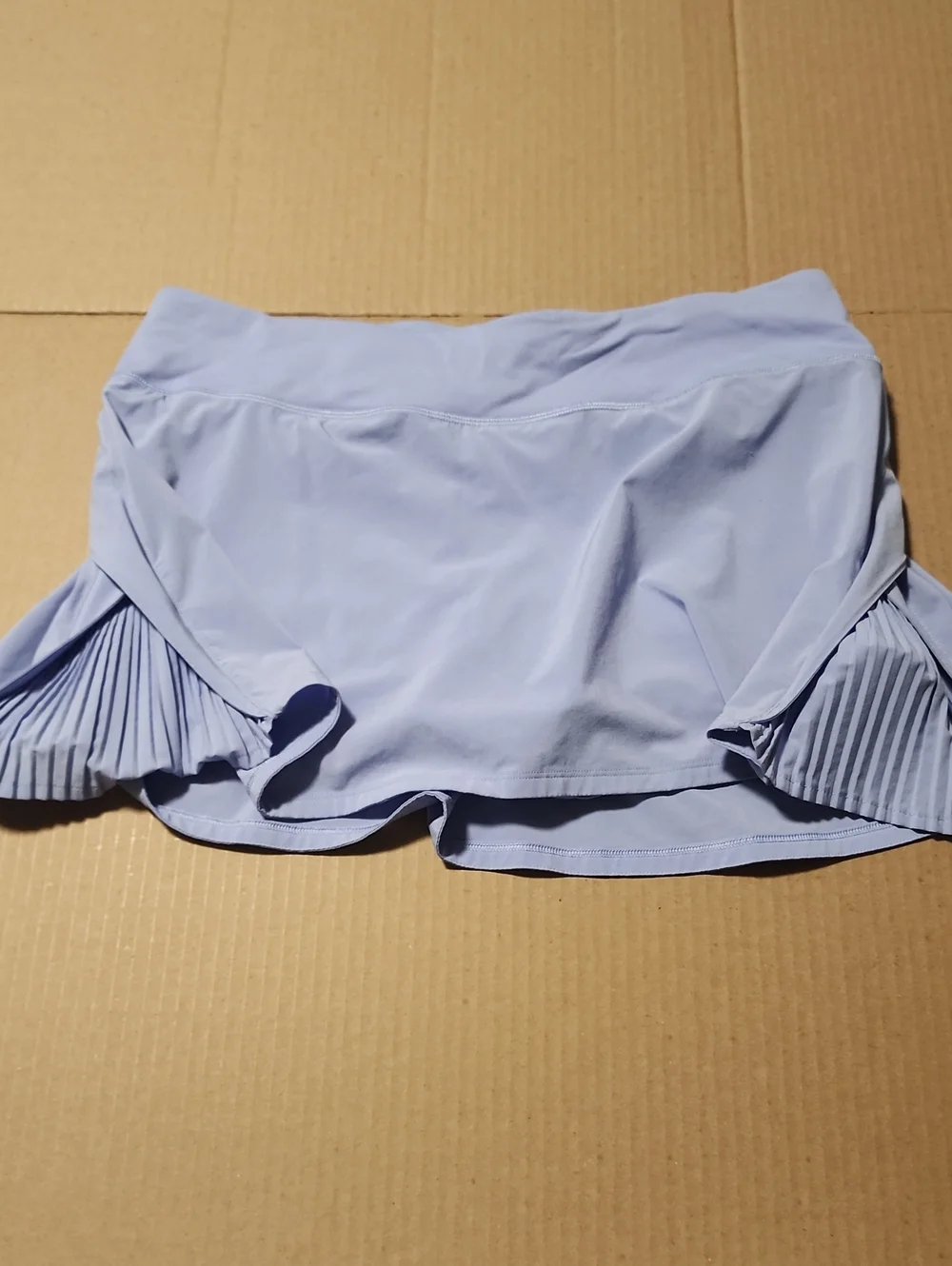 Lululemon Play Off the Pleats Mid-Rise Skater Skirt Skort Pastel Blue